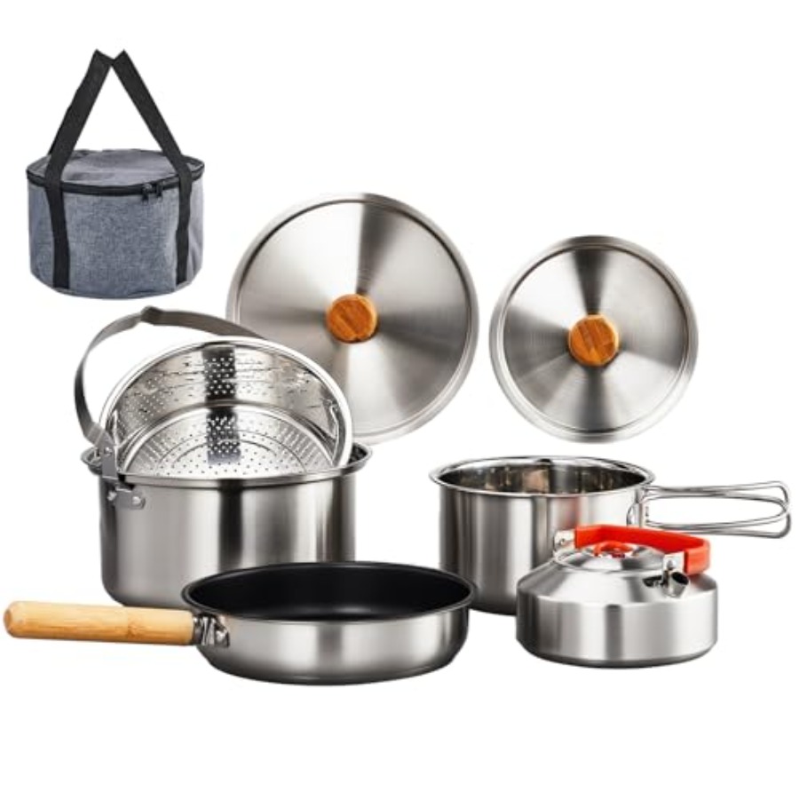 Camping Cooking Set Lightweight - Conjunto de Utensílios de Cozinha para