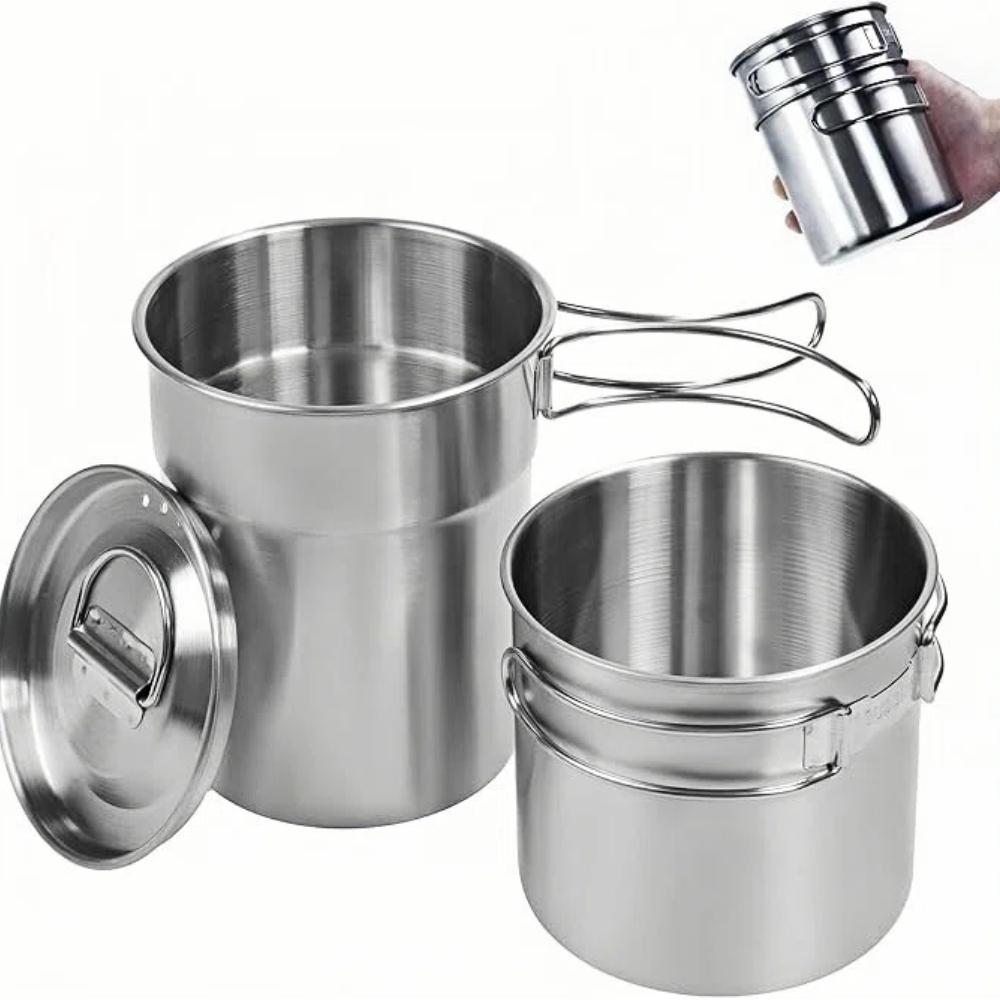 Camping Cooking Survival - Canecas Dobráveis para Camping, Panela de