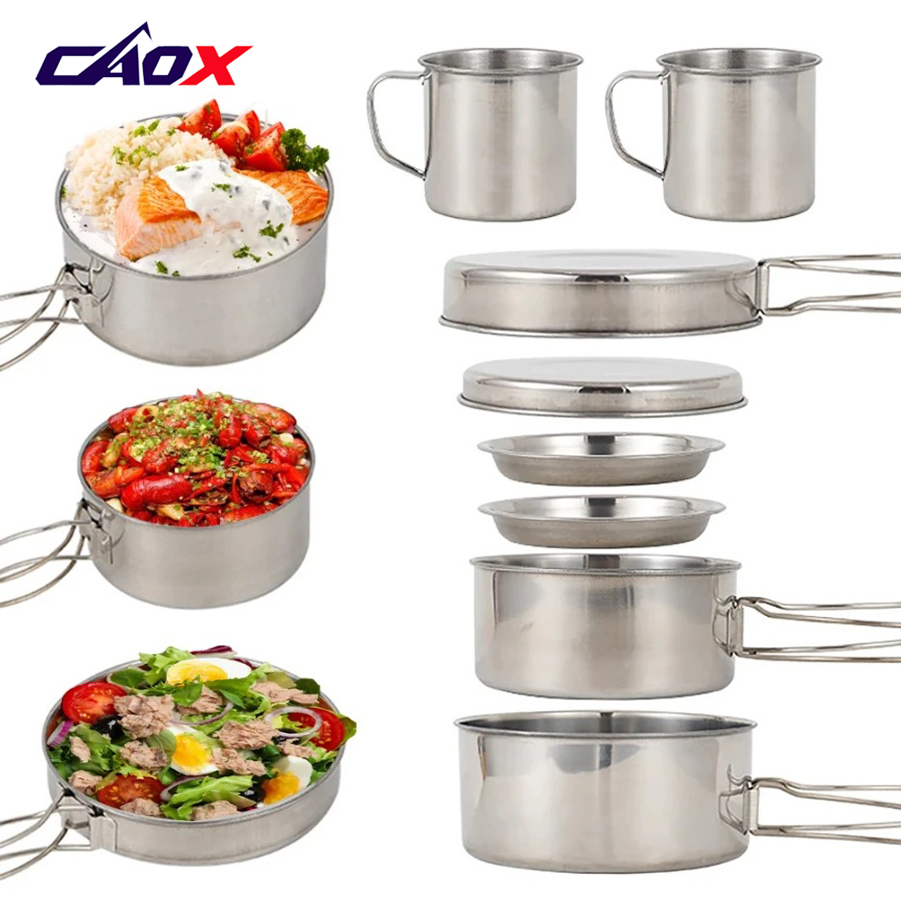 Camping Cooking Hot Plate - Conjunto de Utensílios de Camping CAOX