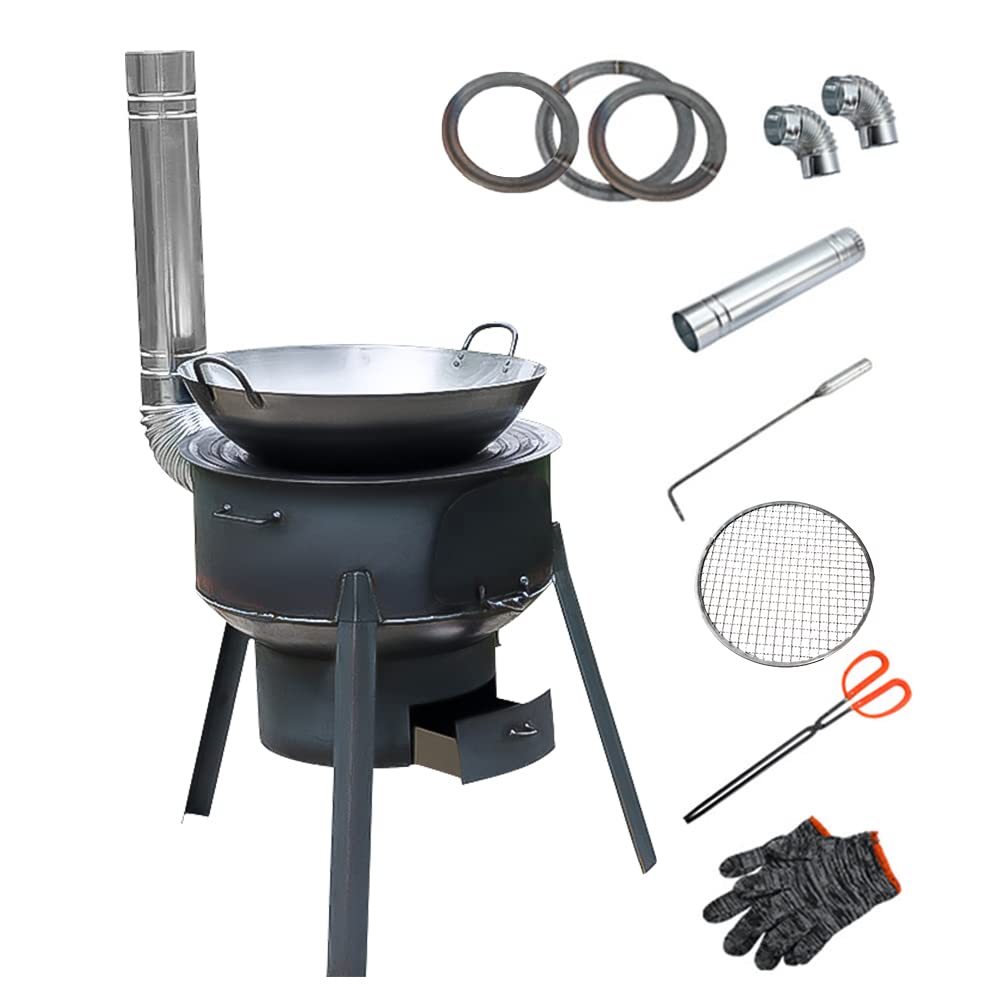 Camping Cooking Hot Plate - Fogão a lenha móvel para cozinhar