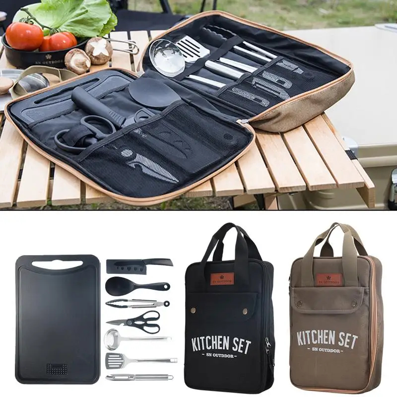 Camping Cooking Cylinder - Conjunto de Utensílios de Cozinha para