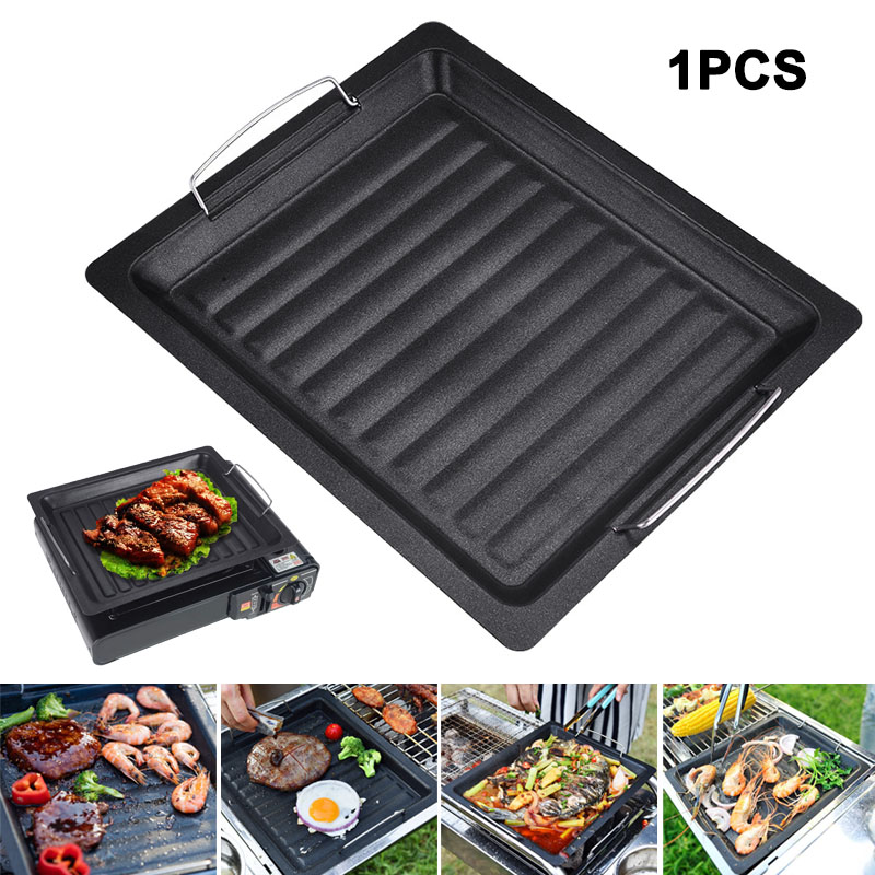 Camping Cooking Survival - Panela de Grelhar Quadrada Grossa para
