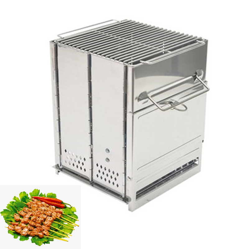 Camping Cooking Stove - Fogão a Lenha Portátil Desmontável para