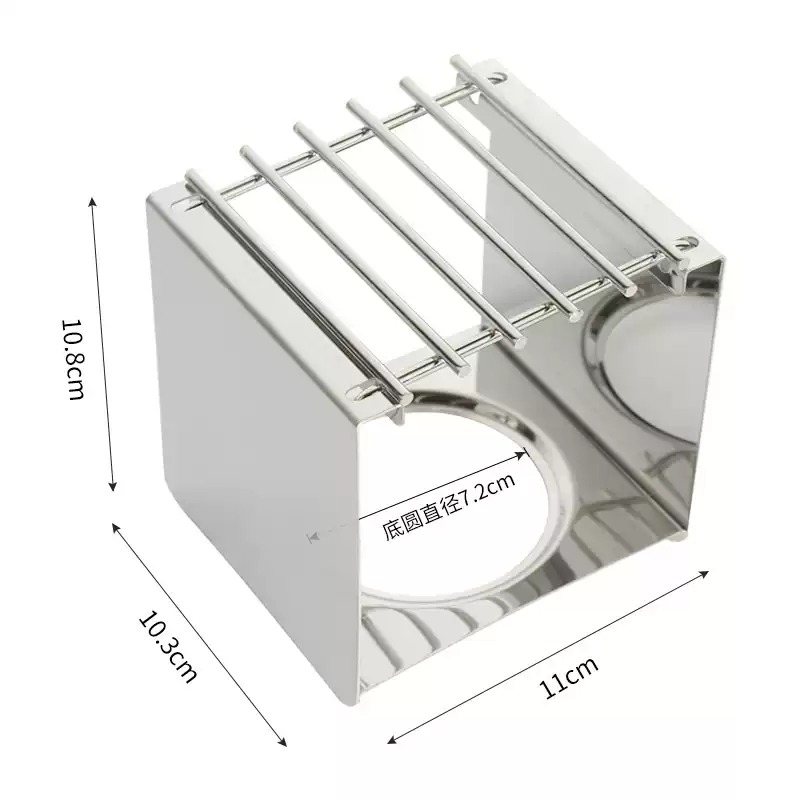 Camping Cooking Cylinder - Suporte Quadrado de Aço Inoxidável para