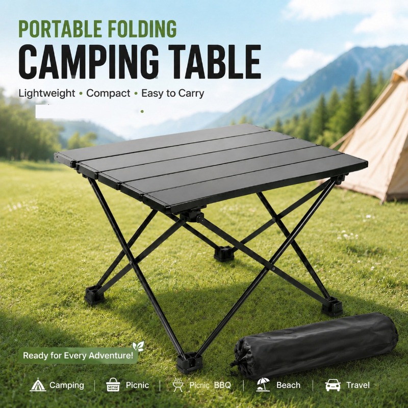 Camping Outdoor Cooking Table - Mesa de camping dobrável portátil e