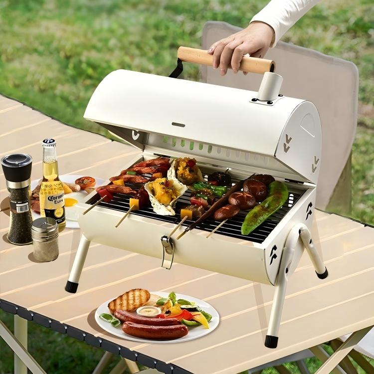 Camping Cooking Ovens - Mini Churrasqueira Portátil de Dupla Face