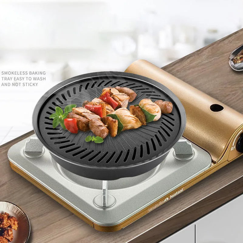 Camping Cooking Ovens - Bandeja de churrasco antiaderente coreana ao