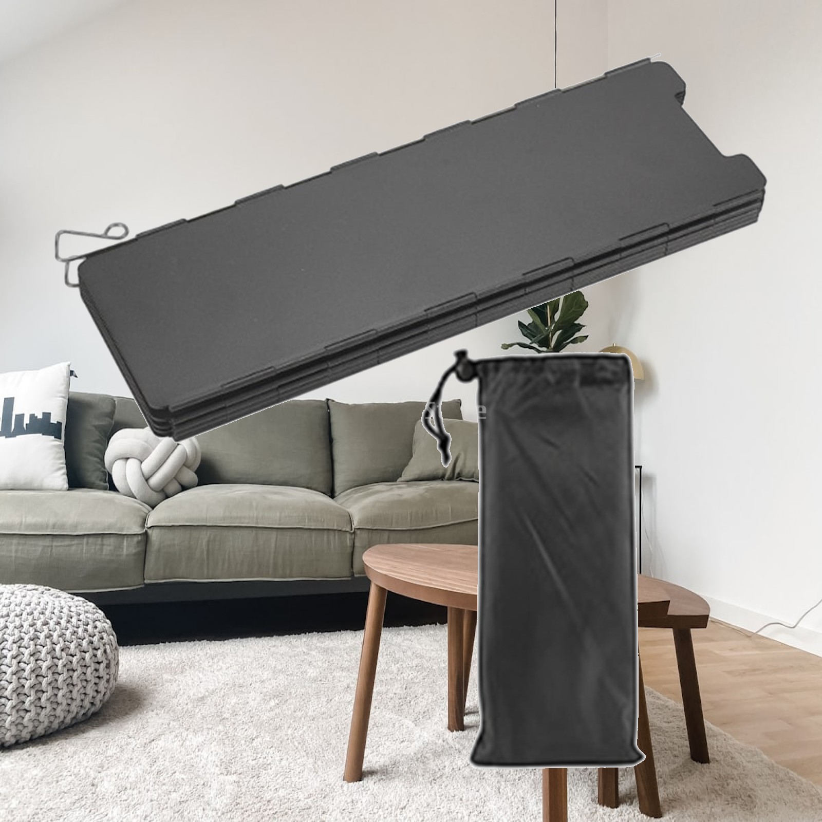 Camping Cooking Wind Blocker - Protetor de Vento Dobrável em Aço