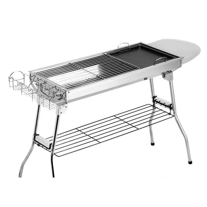 Camping Cooking Griddle - Churrasqueira Grande Dobrável a Carvão para