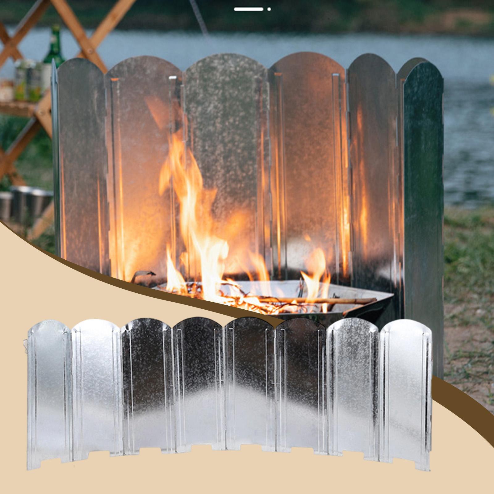 Camping Cooking Wind Blocker - Fogareiros Portáteis para Camping com Protetor
