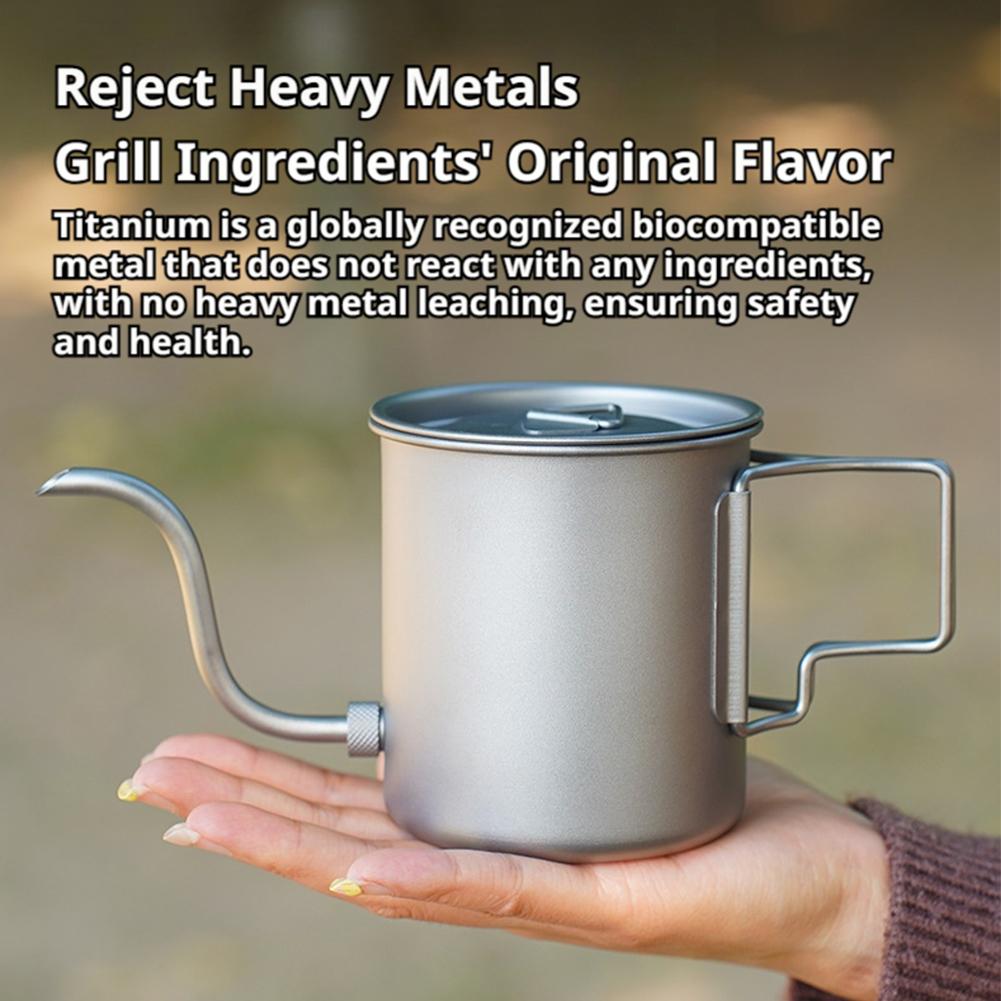 Cafeteira de titânio leve de 4 - Camping Cooking Set Lightweight avaliação e preço