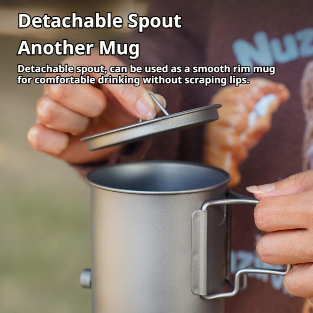 Cafeteira de titânio leve de 4 - Camping Cooking Set Lightweight avaliação e preço