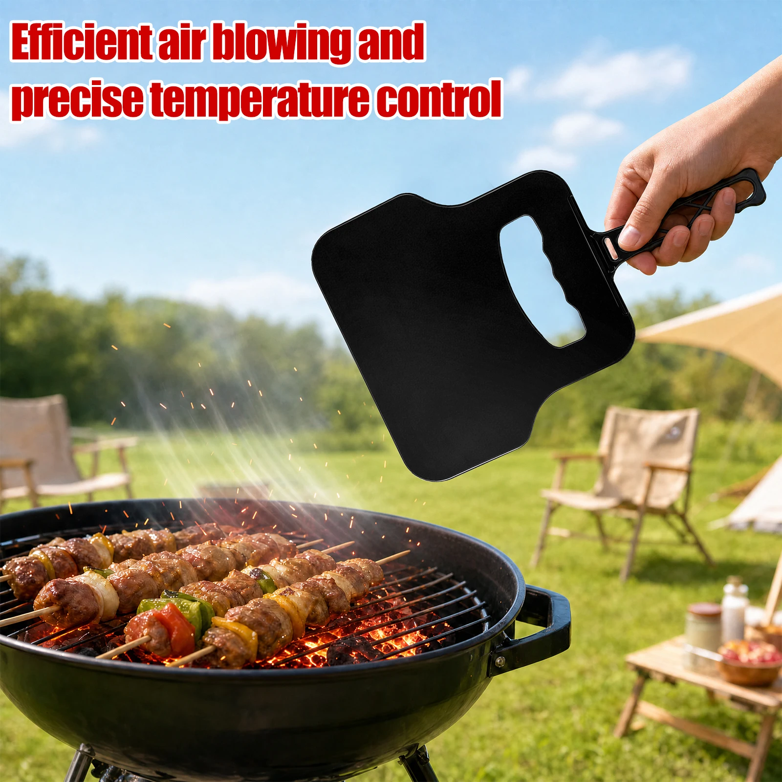 Ventilador Manual de Plástico  - Camping Cooking Griddle avaliação e preço