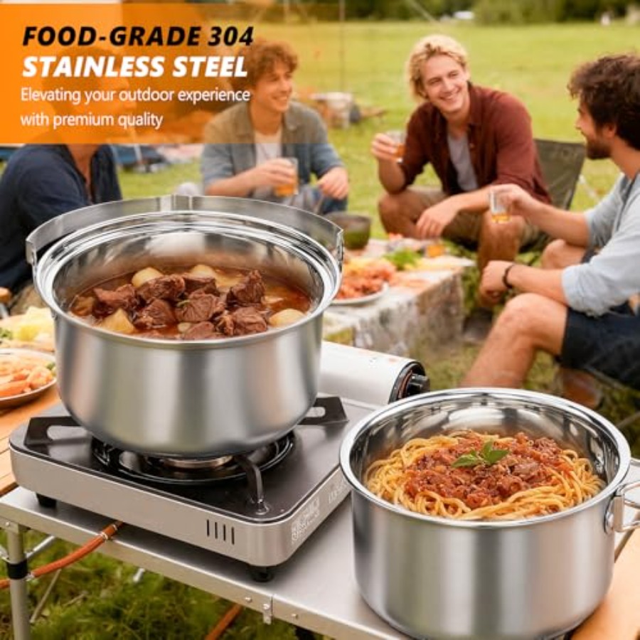 Conjunto de Utensílios de Cozi - Camping Cooking Set Lightweight avaliação e preço