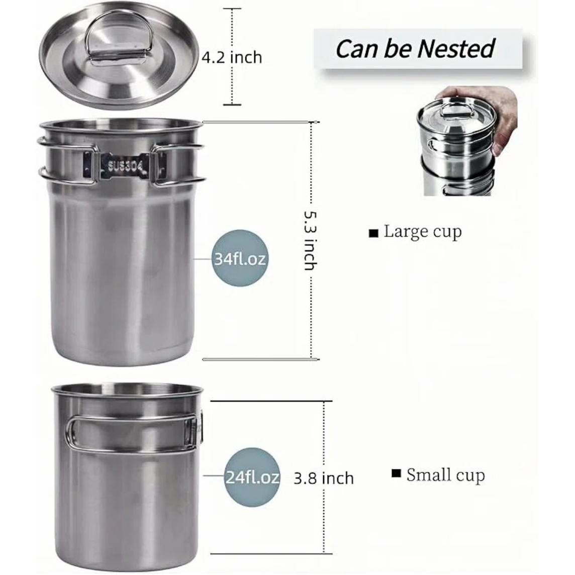 Canecas Dobráveis para Camping - Camping Cooking Survival avaliação e preço