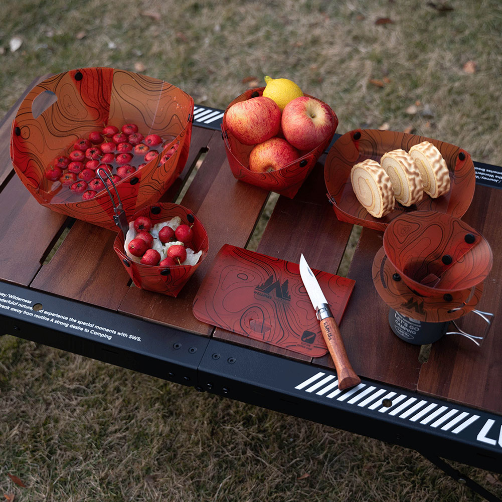 Talheres dobráveis leves ao ar - Camping Cooking Set Lightweight avaliação e preço