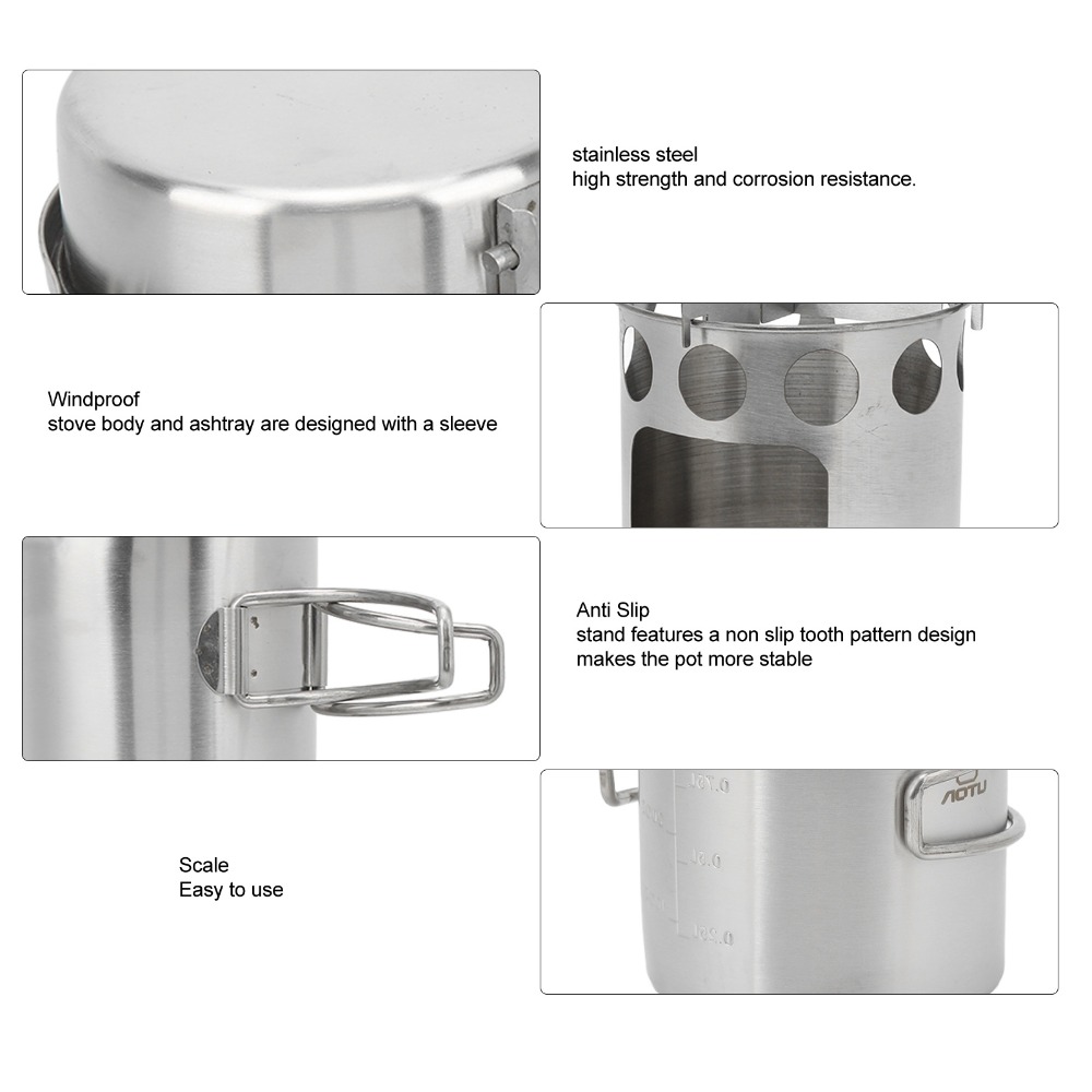 Conjunto de Utensílios de Cozi - Camping Cooking Stove avaliação e preço