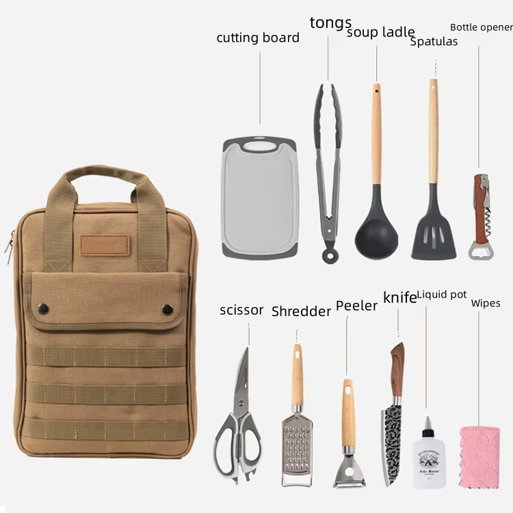 Conjunto de utensílios de cozi - Camping Cooking Multi Tool avaliação e preço