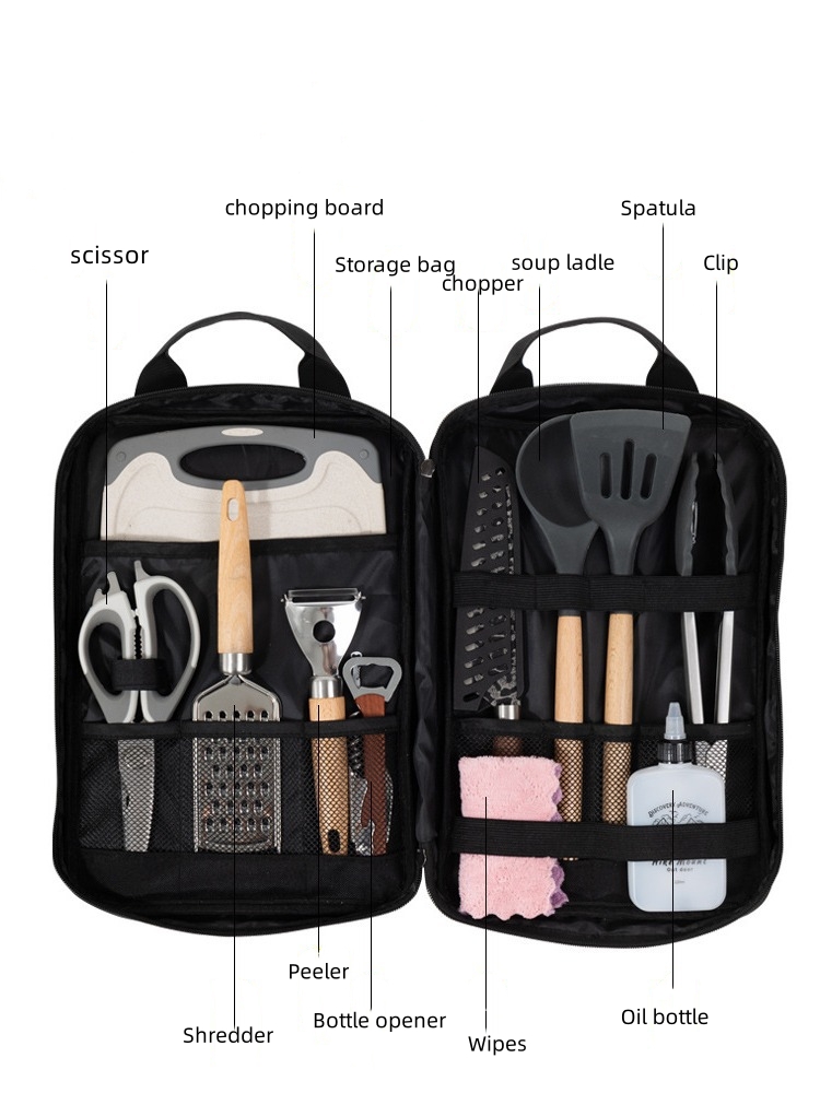 Conjunto de utensílios de cozi - Camping Cooking Multi Tool avaliação e preço