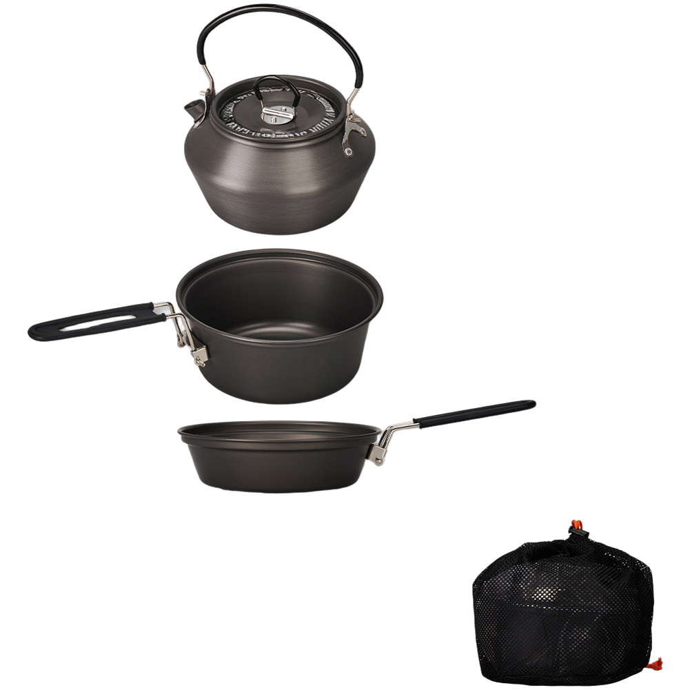 Conjunto de panelas de acampam - Camping Cooking Set Lightweight avaliação e preço