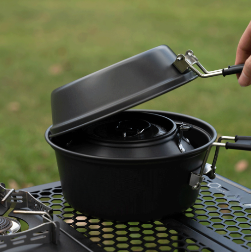 Conjunto de panelas de acampam - Camping Cooking Set Lightweight avaliação e preço
