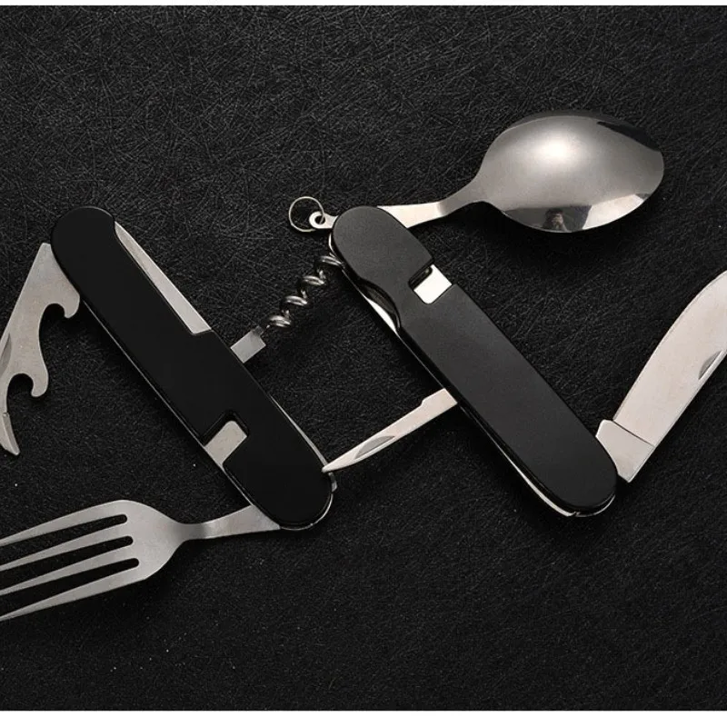4 em 1 utensílios de mesa dobr - Camping Cooking Survival avaliação e preço