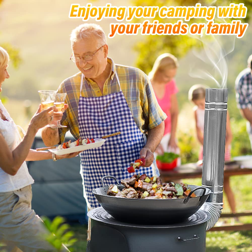 Fogão a lenha móvel para cozin - Camping Cooking Hot Plate avaliação e preço
