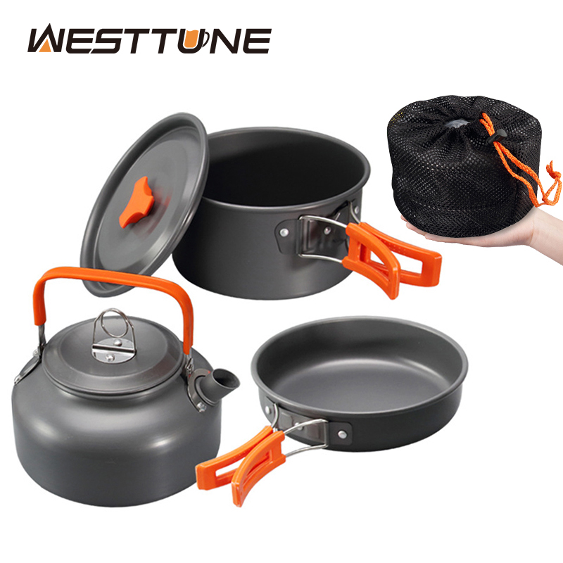 Westtune kit de panelas de aca - Camping Cooking Survival avaliação e preço