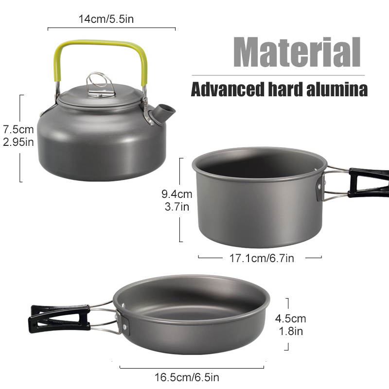 Westtune kit de panelas de aca - Camping Cooking Survival avaliação e preço