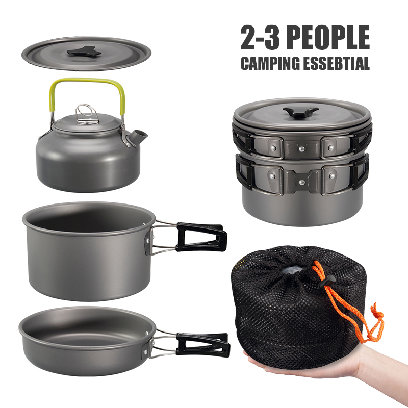 Westtune kit de panelas de aca - Camping Cooking Survival avaliação e preço
