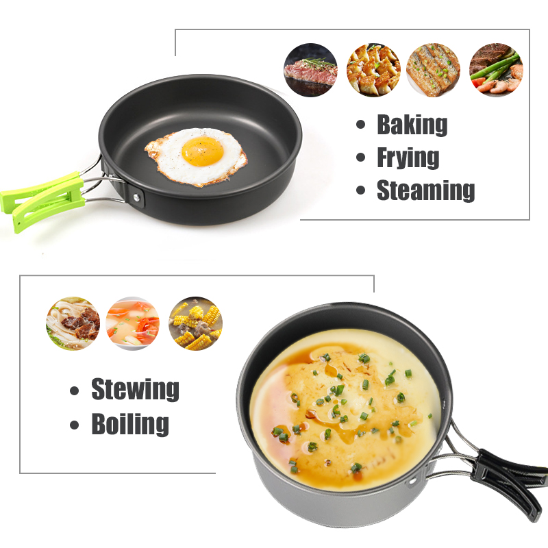 Westtune kit de panelas de aca - Camping Cooking Survival avaliação e preço