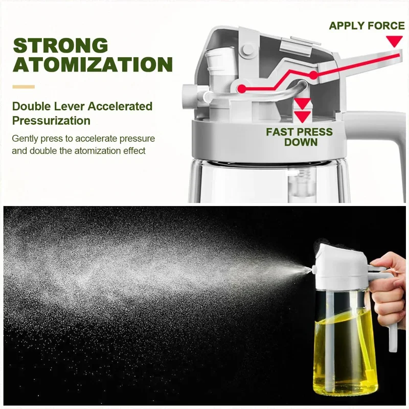 Spray de Óleo 2 em 1, Garrafa  - Camping Cooking Recipes avaliação e preço