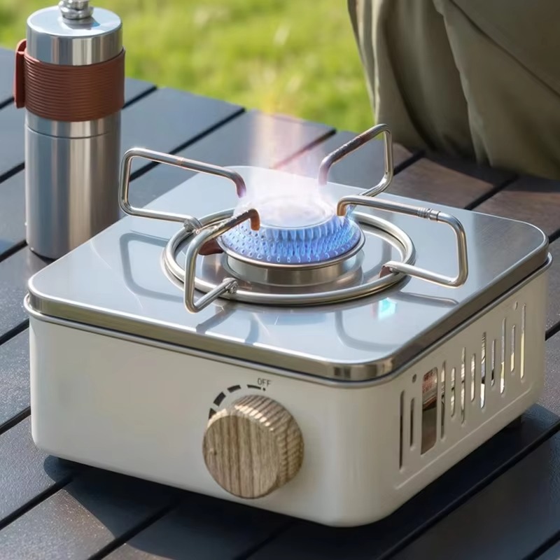 Mini fogão a gás portátil com  - Camping Cooking Butane avaliação e preço