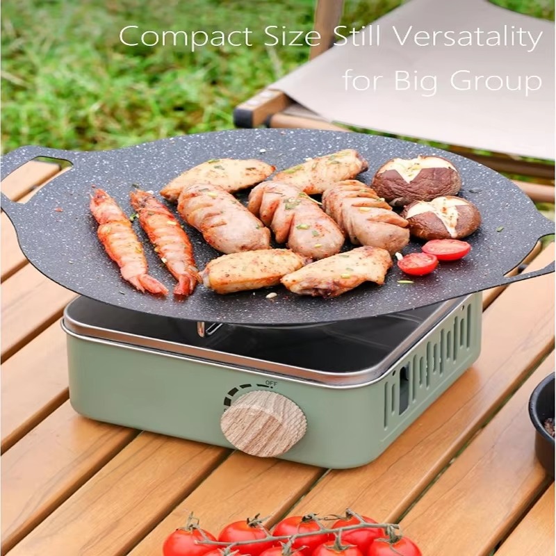 Mini fogão a gás portátil com  - Camping Cooking Butane avaliação e preço