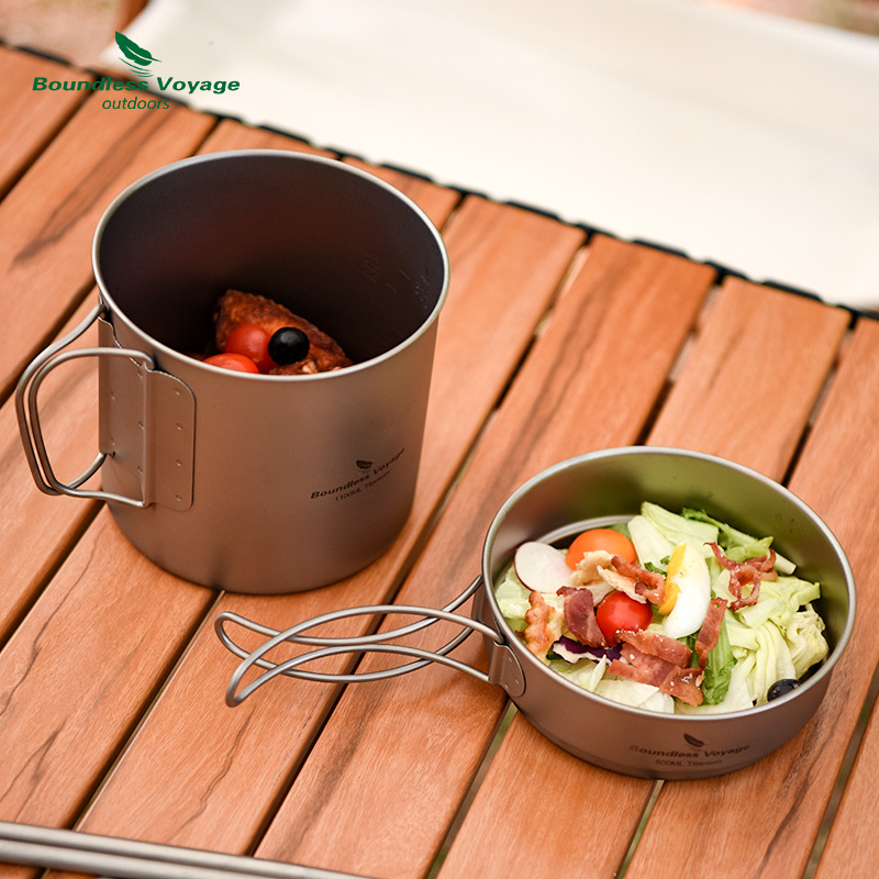 Conjunto de panelas dobráveis  - Camping Cooking Set Lightweight avaliação e preço
