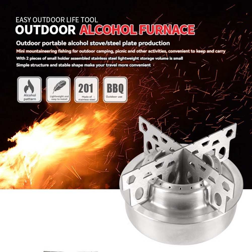 Portátil mini fogão a álcool c - Camping Cooking Multi Tool avaliação e preço