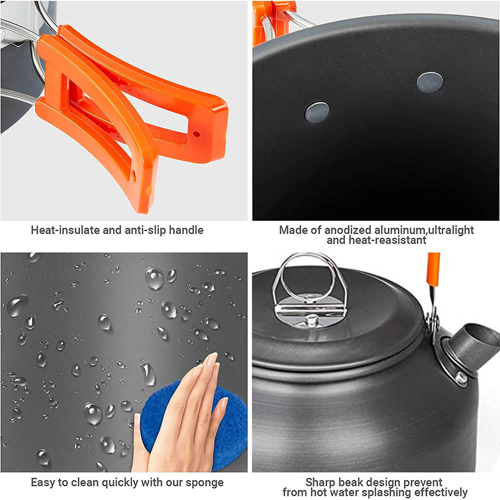 1 pçs/1 conjunto kit de panela - Camping Cooking Recipes avaliação e preço