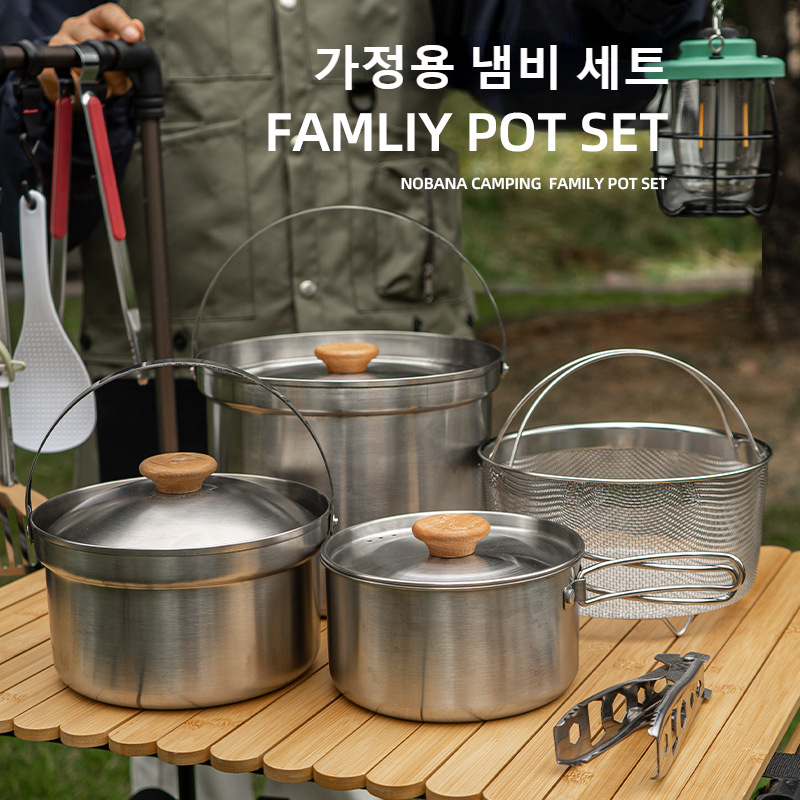 Nobana mais novo conjunto de p - Camping Cooking Cylinder avaliação e preço