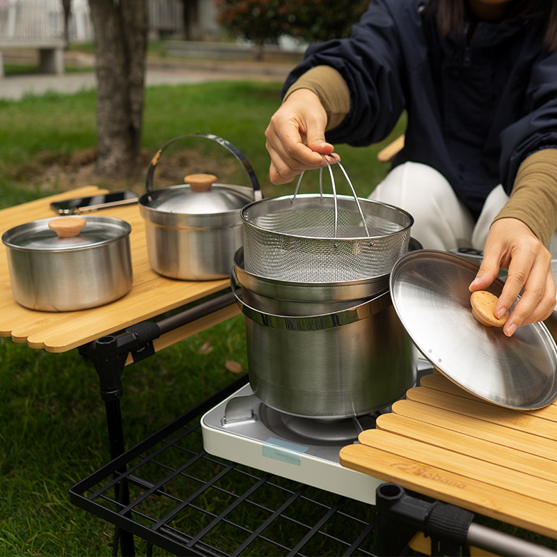 Nobana mais novo conjunto de p - Camping Cooking Cylinder avaliação e preço