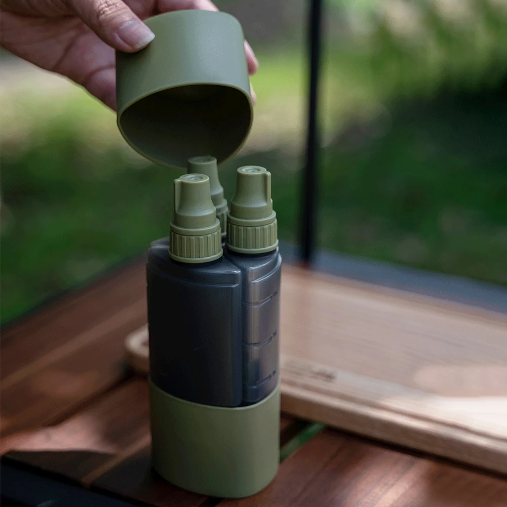 3 em 1 garrafa dispensadora de - Camping Cooking Survival avaliação e preço