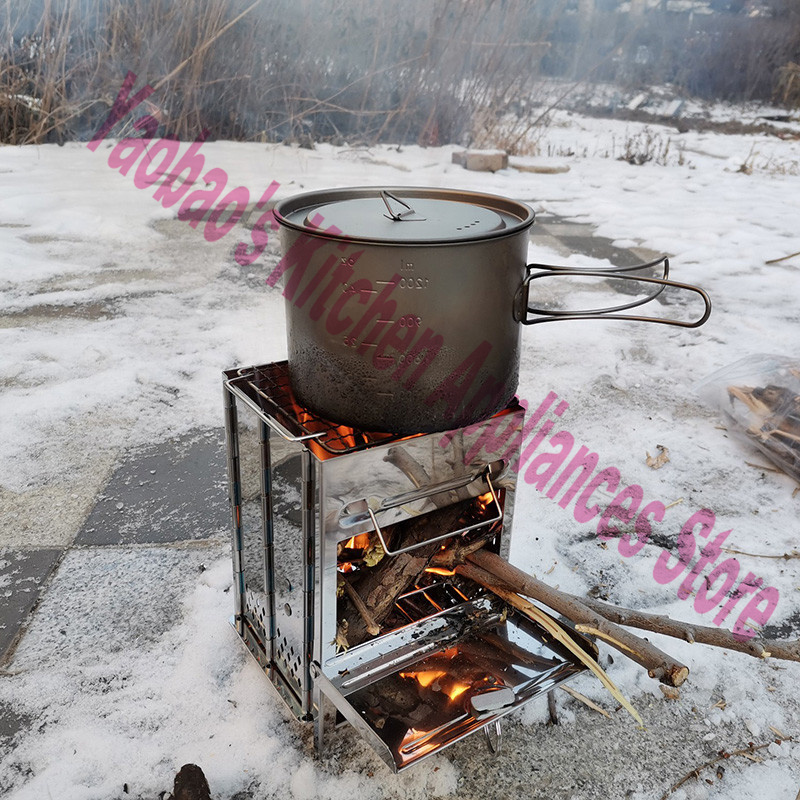 Fogão a Lenha Portátil Desmont - Camping Cooking Stove avaliação e preço