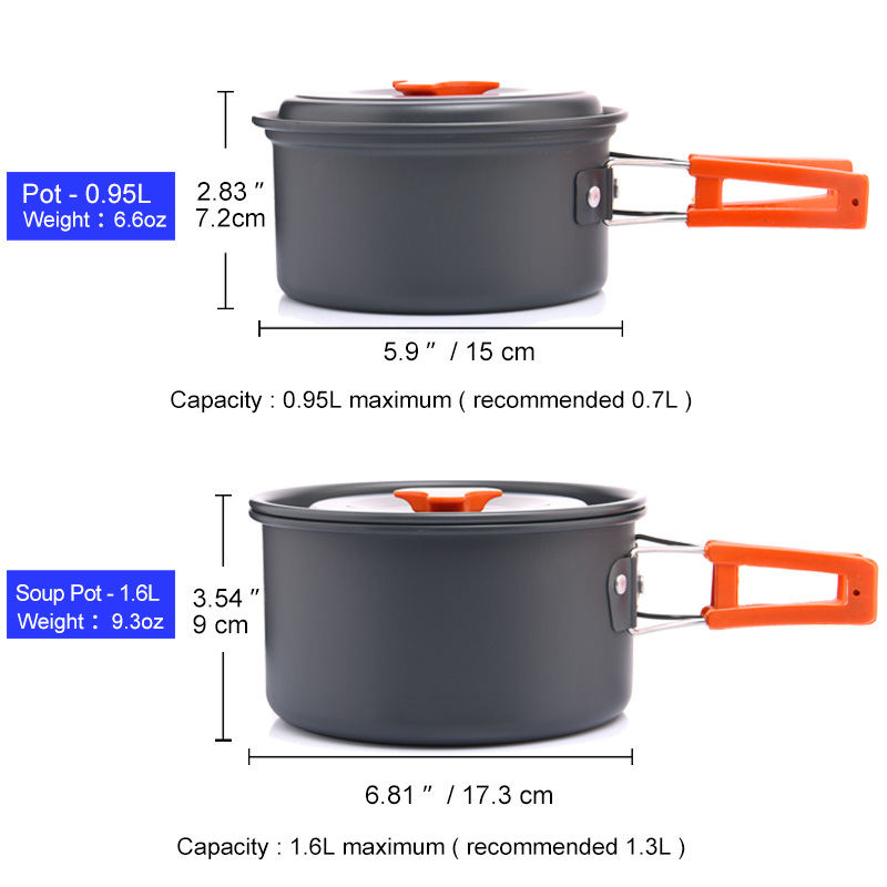 Widesea conjunto de panelas pa - Camping Cooking Cylinder avaliação e preço