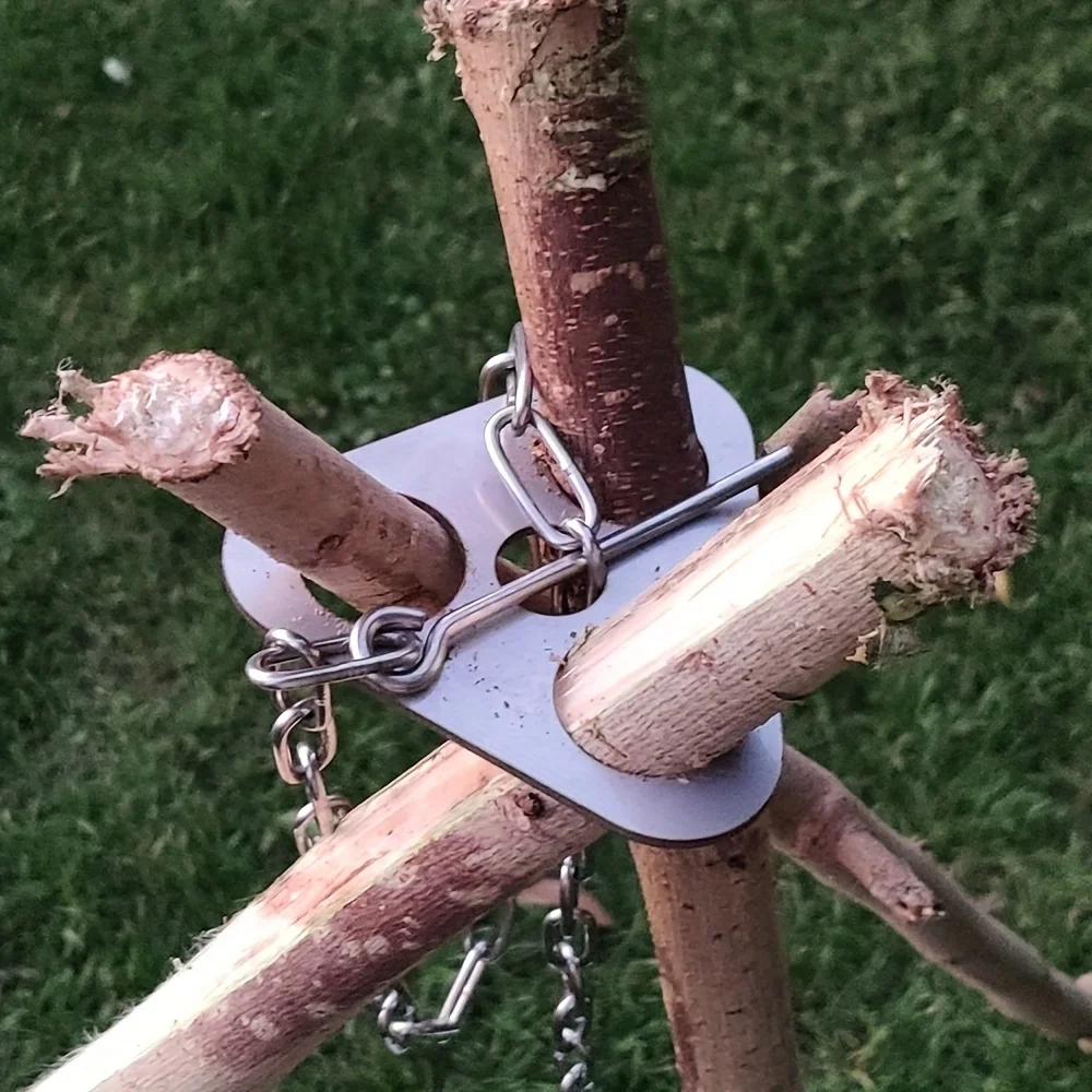 Tripé de Camping em Aço Inoxid - Camping Cooking Multi Tool avaliação e preço