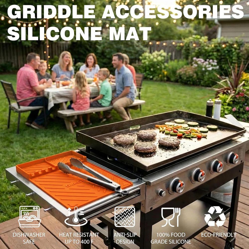Tapetes de Silicone para Grelh - Camping Cooking Griddle avaliação e preço