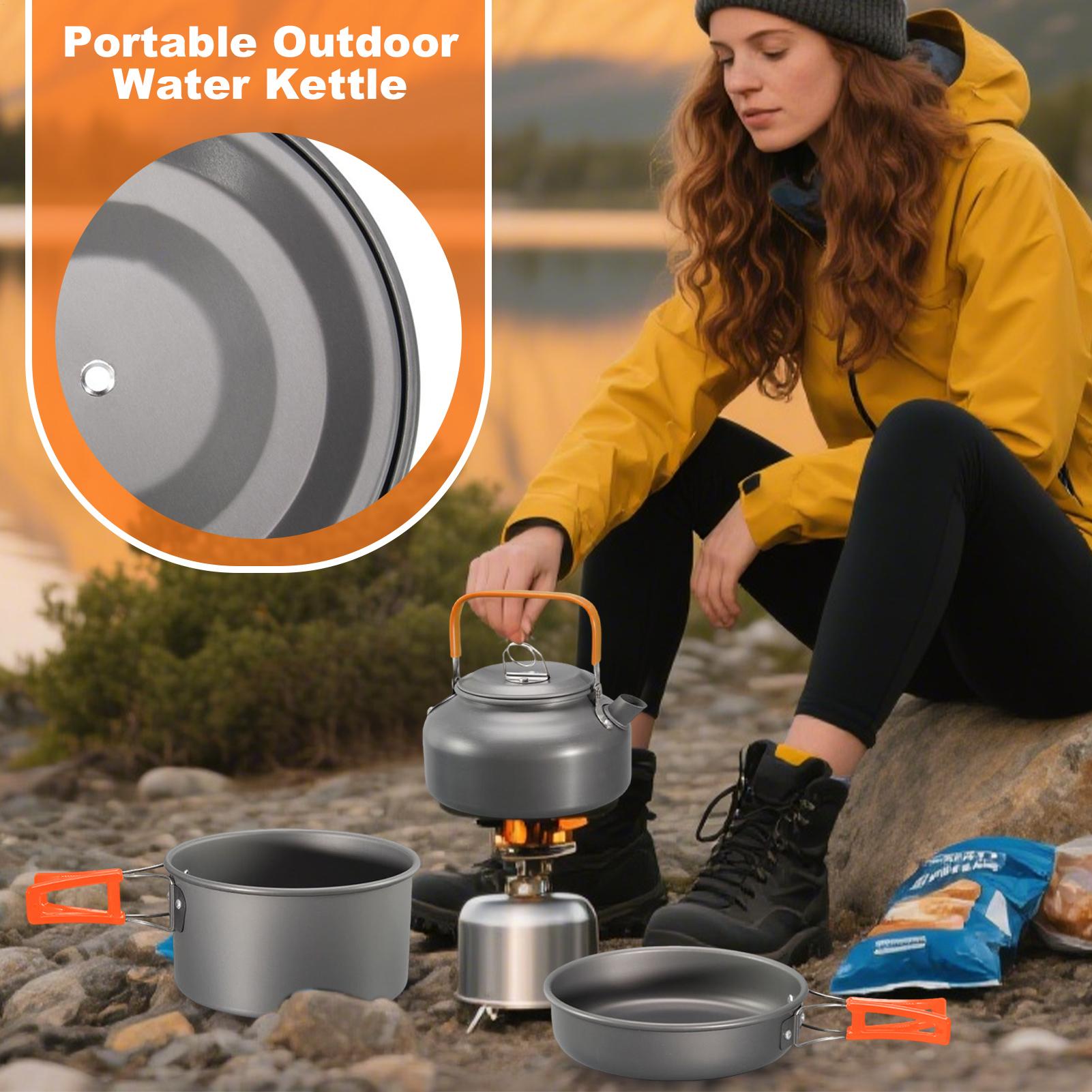 Panelas de acampamento conjunt - Camping Cooking Set Lightweight avaliação e preço