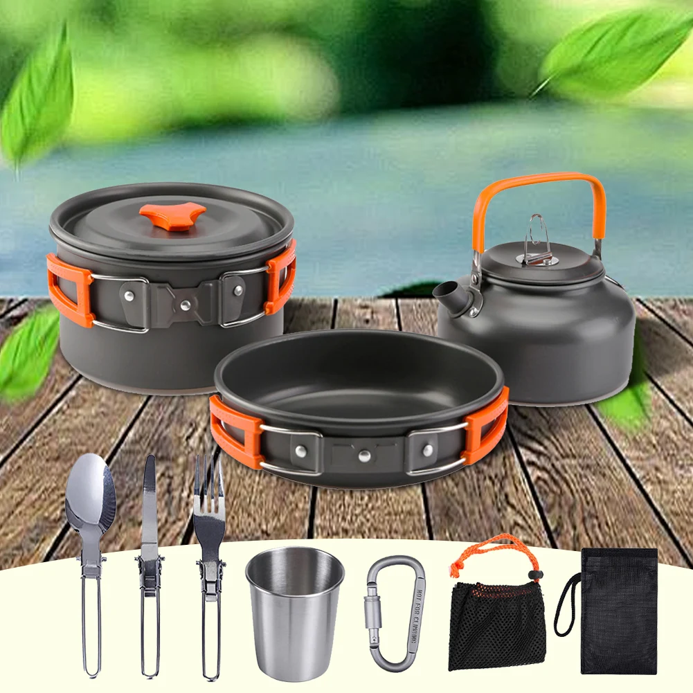 Kit de Utensílios de Cozinha p - Camping Cooking Set Lightweight avaliação e preço