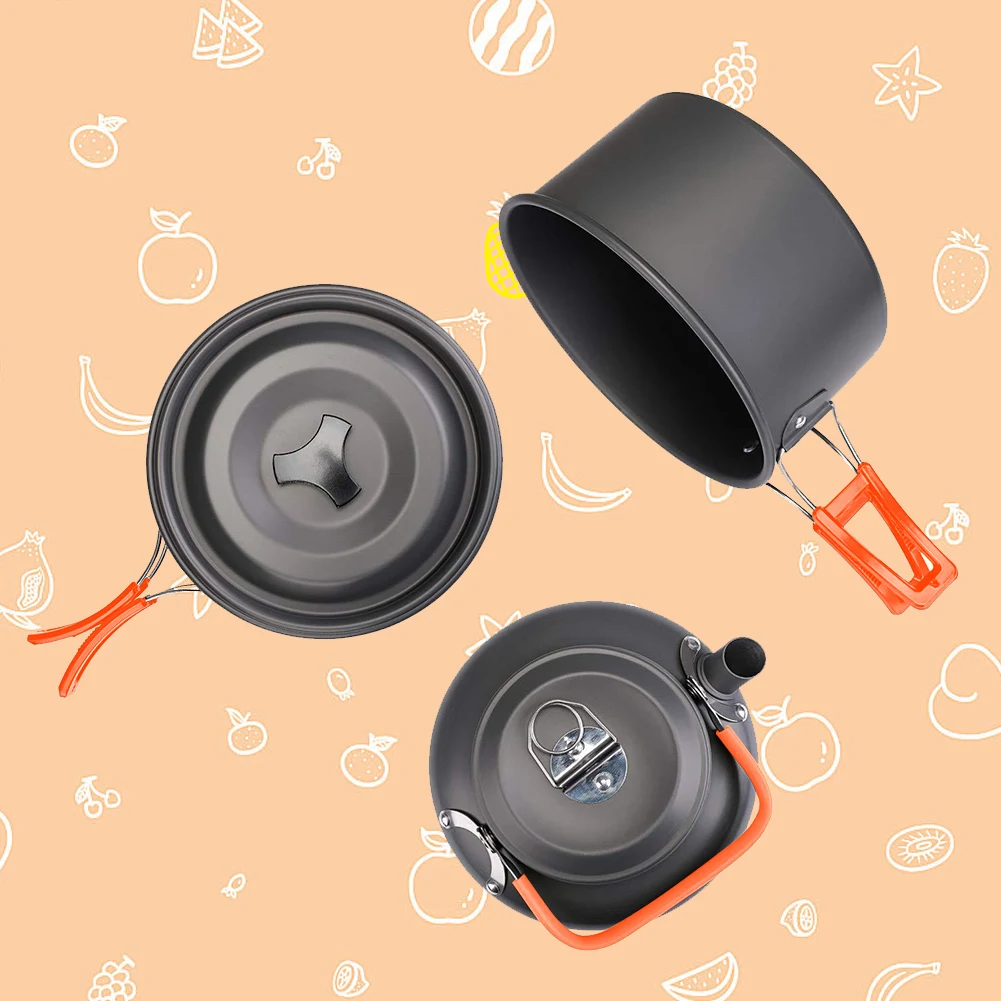 Kit de Utensílios de Cozinha p - Camping Cooking Set Lightweight avaliação e preço