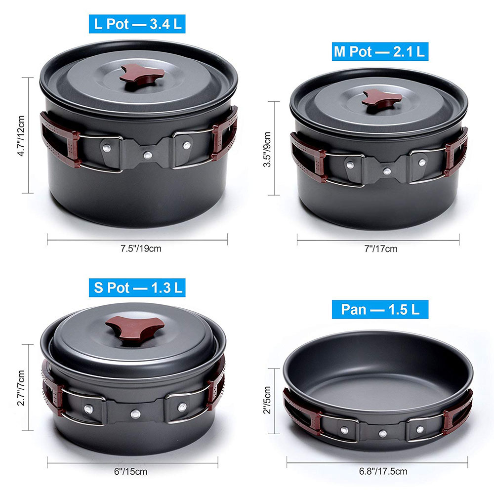 Kit de panelas para acampament - Camping Cooking Recipes avaliação e preço