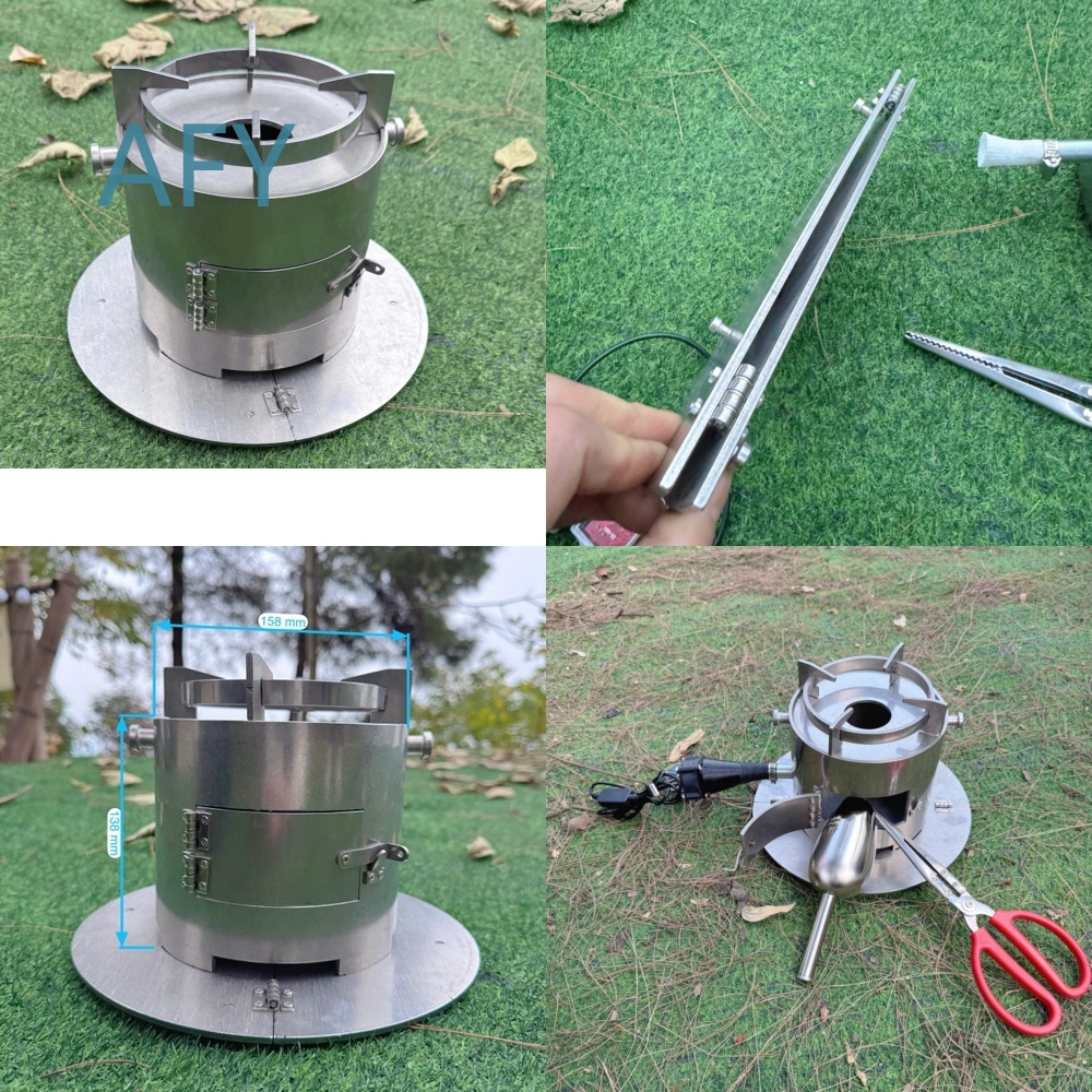 Fogão Gaseificador Portátil a  - Camping Cooking Hot Plate avaliação e preço