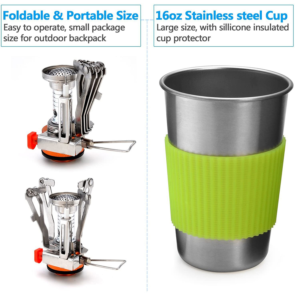 Kit de panelas de acampamento  - Camping Cooking Recipes avaliação e preço